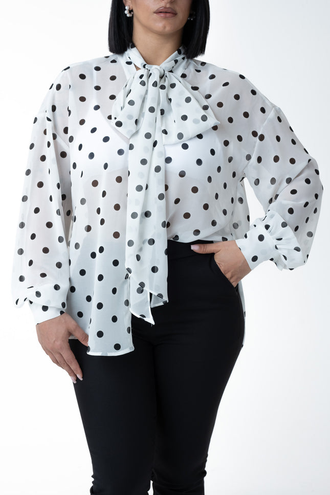 Camicia semi velata pois