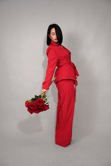 Tailleur Love red
