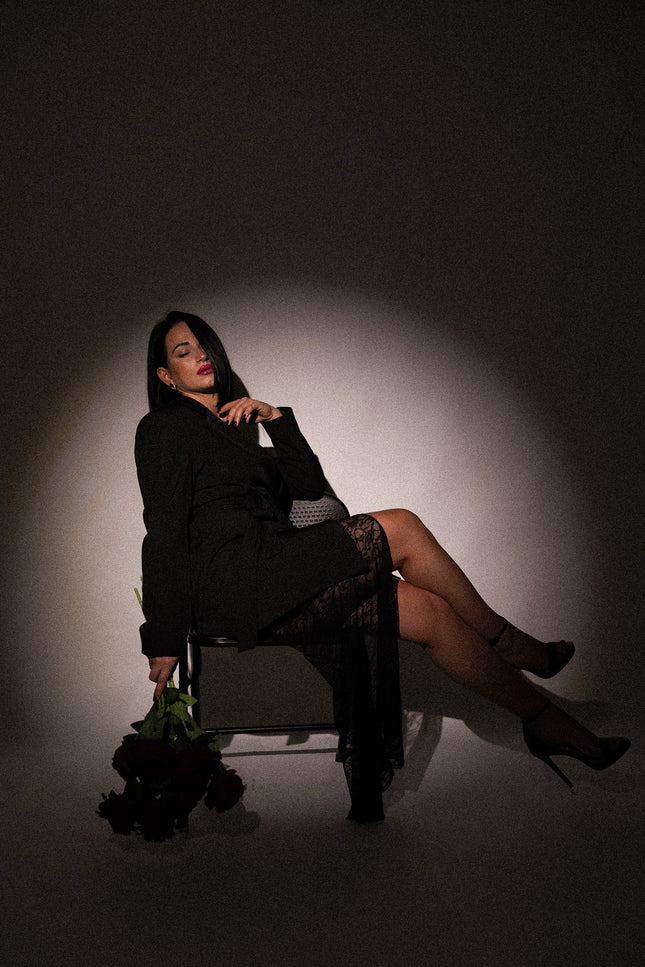 Blazer dress doppiopetto con cintura