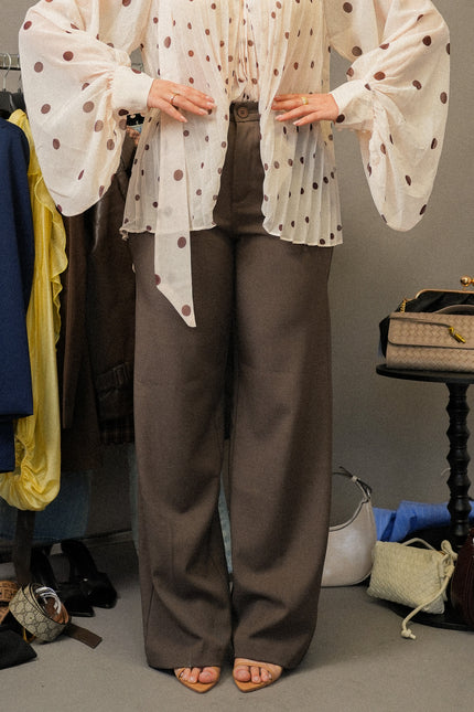 Pantalone Classic taglio uomo cacao