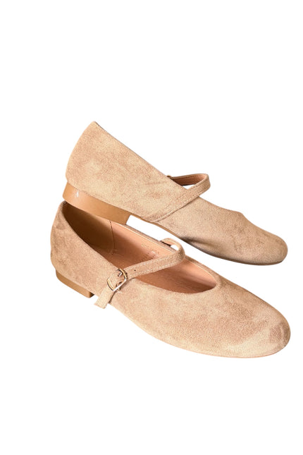 Ballerina camoscio beige